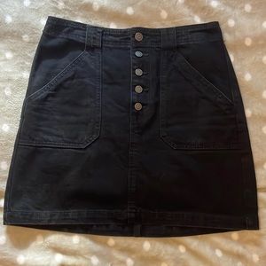 Like new! Hollister black jean skirt.